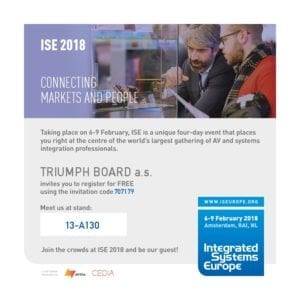 TRIUMPH BOARD ISE 2018 Invitation